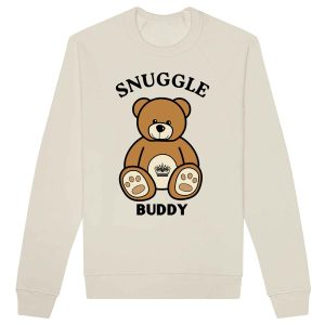 Snuggle Buddy Sweatshirt Teddy Bear Design Front